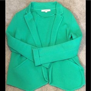 Kelly Green Loft Knit Blazer